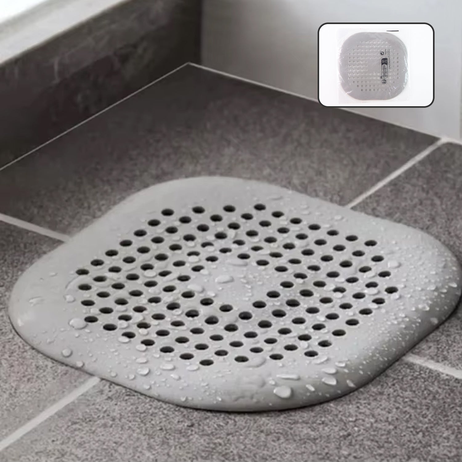 Silicone Floor Drain Cover – Anti-Clog Hair Catcher & Odor Stopper
