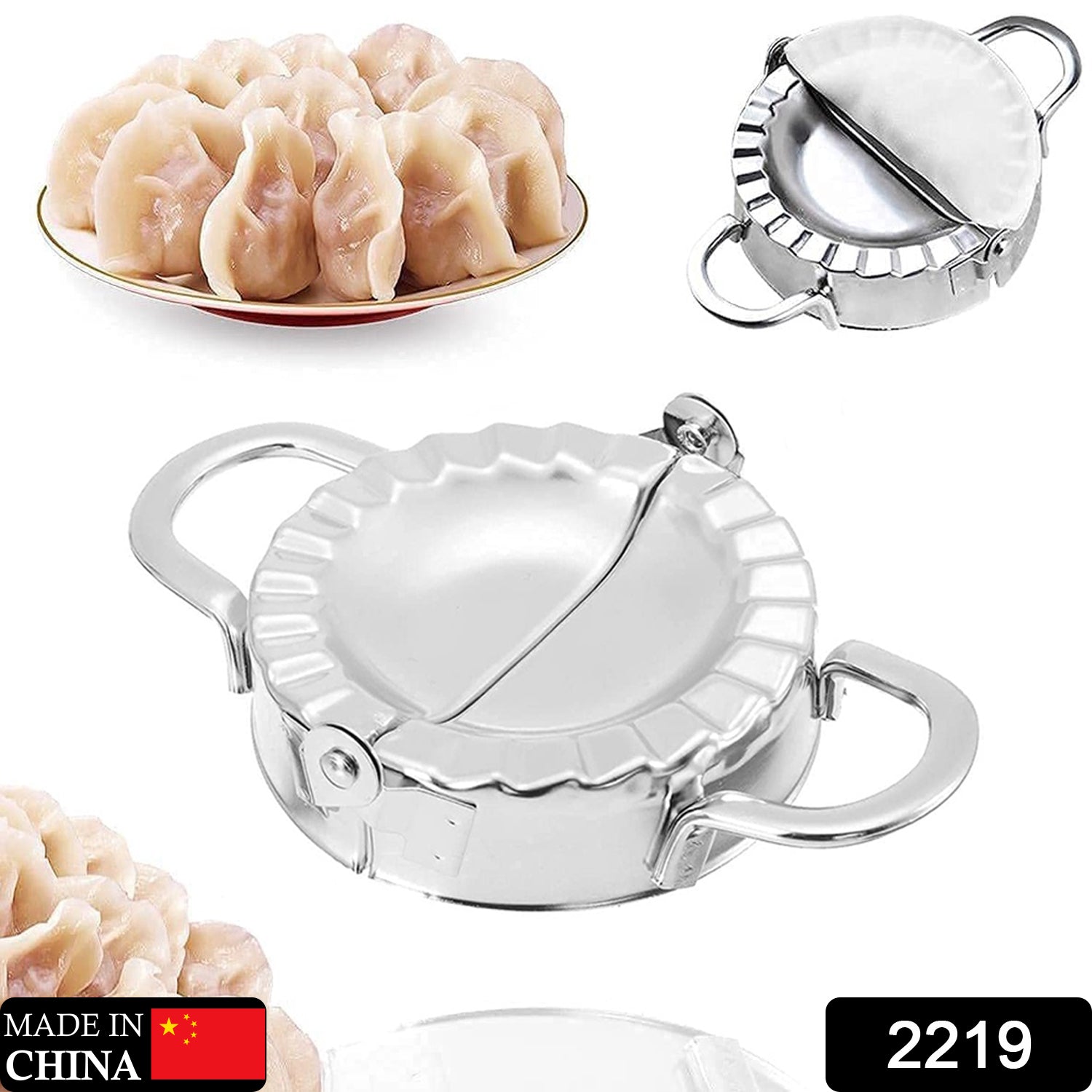 Stainless Steel Dumpling Maker – Easy Momo, Gujiya & Pastry Press Tool