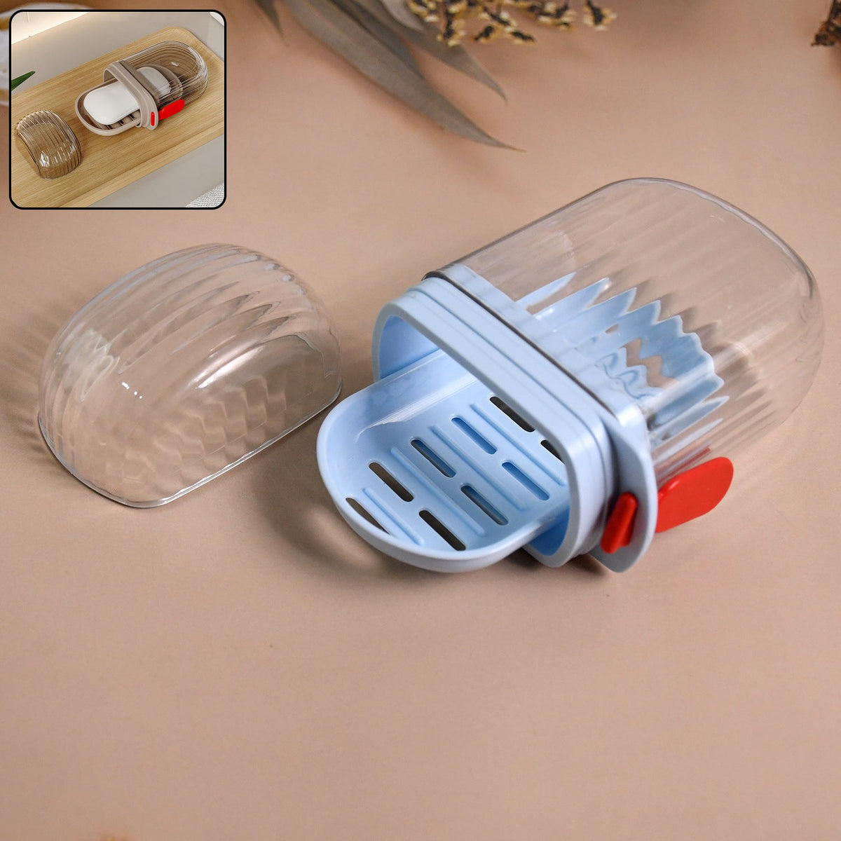 Soap Box with Built-In Drain Tray – Portable & Hygienic Storage Case