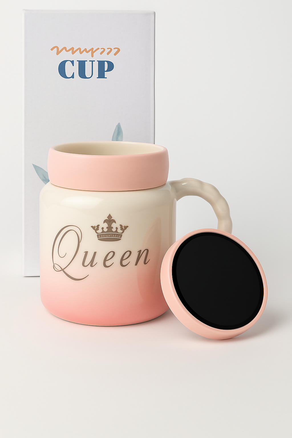 👑 Queen Smart Mirror Mug – Sip with Royal Elegance ☕💖