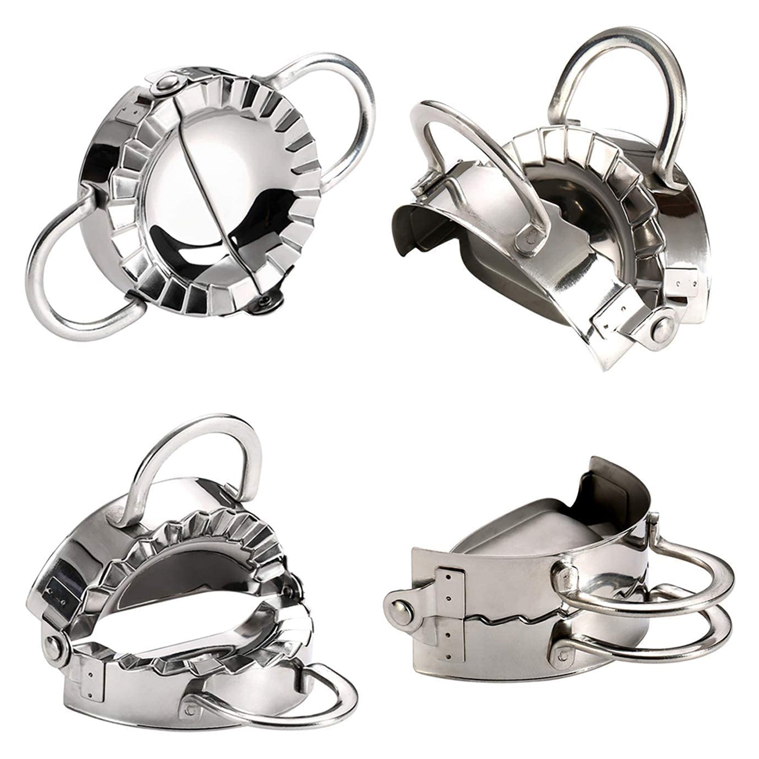 Stainless Steel Dumpling Maker – Easy Momo, Gujiya & Pastry Press Tool