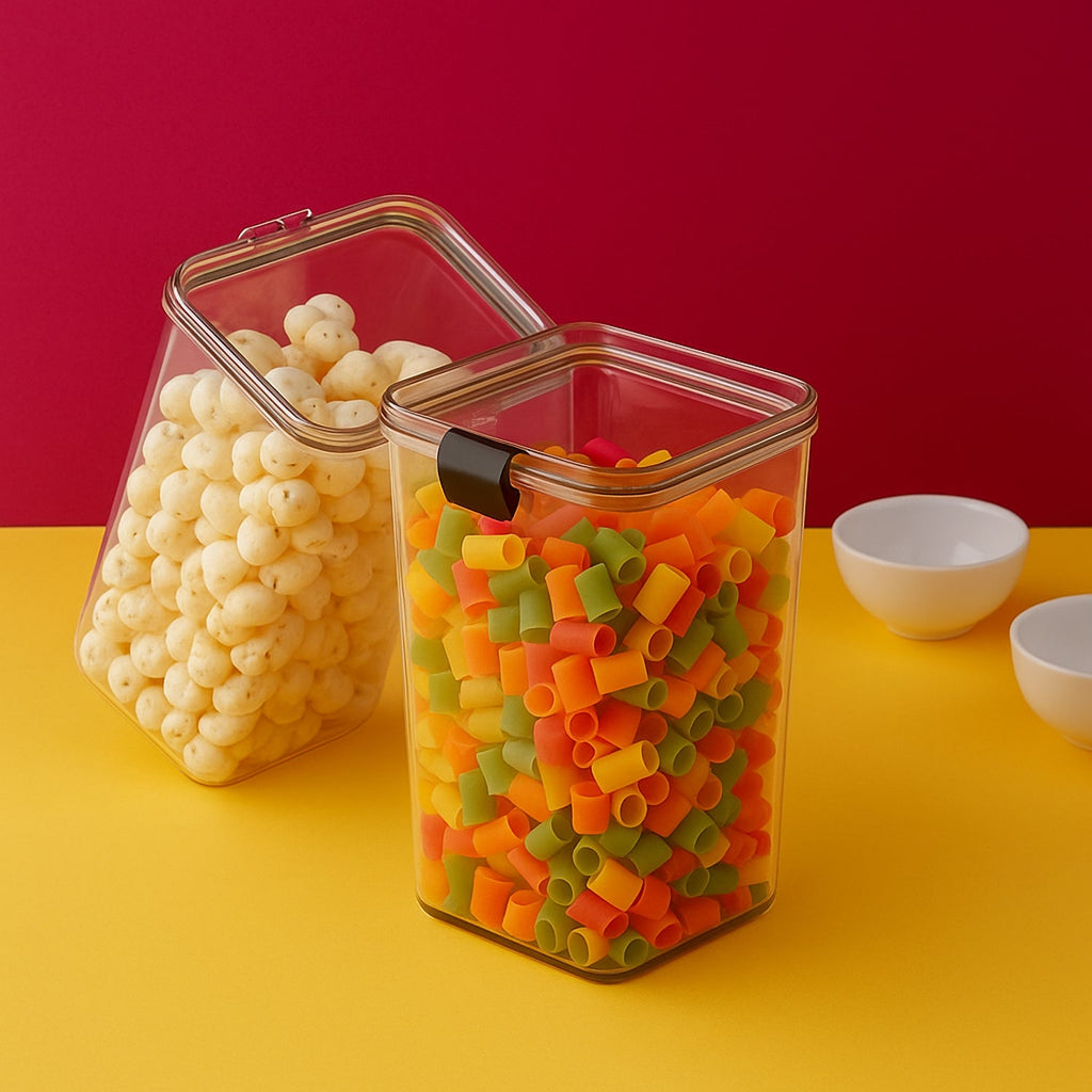 Airtight Food Storage Container – Transparent & Durable (1700 ML)🥫✨