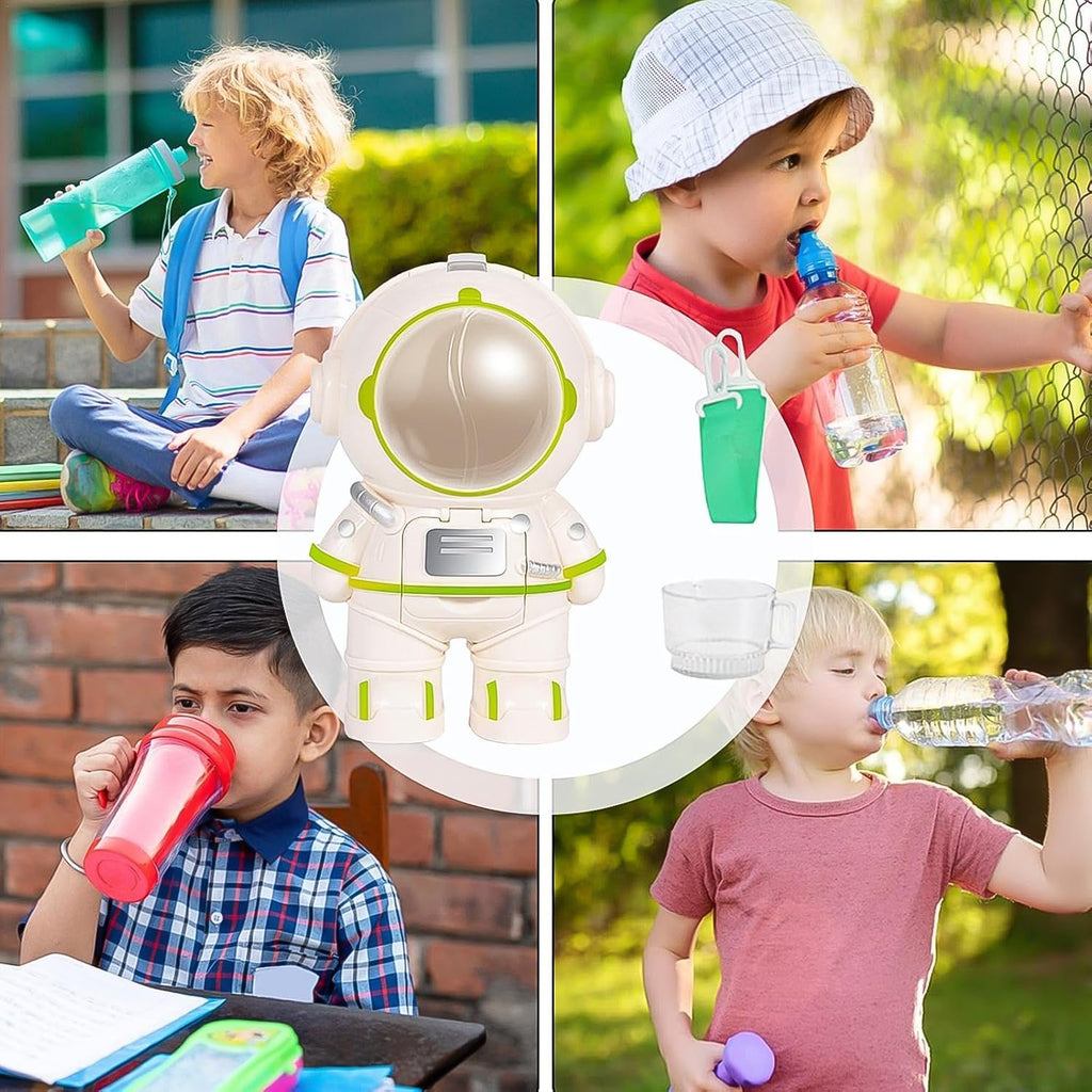 Astronaut Water Bottle with Strap – Fun & Portable Design 🚀