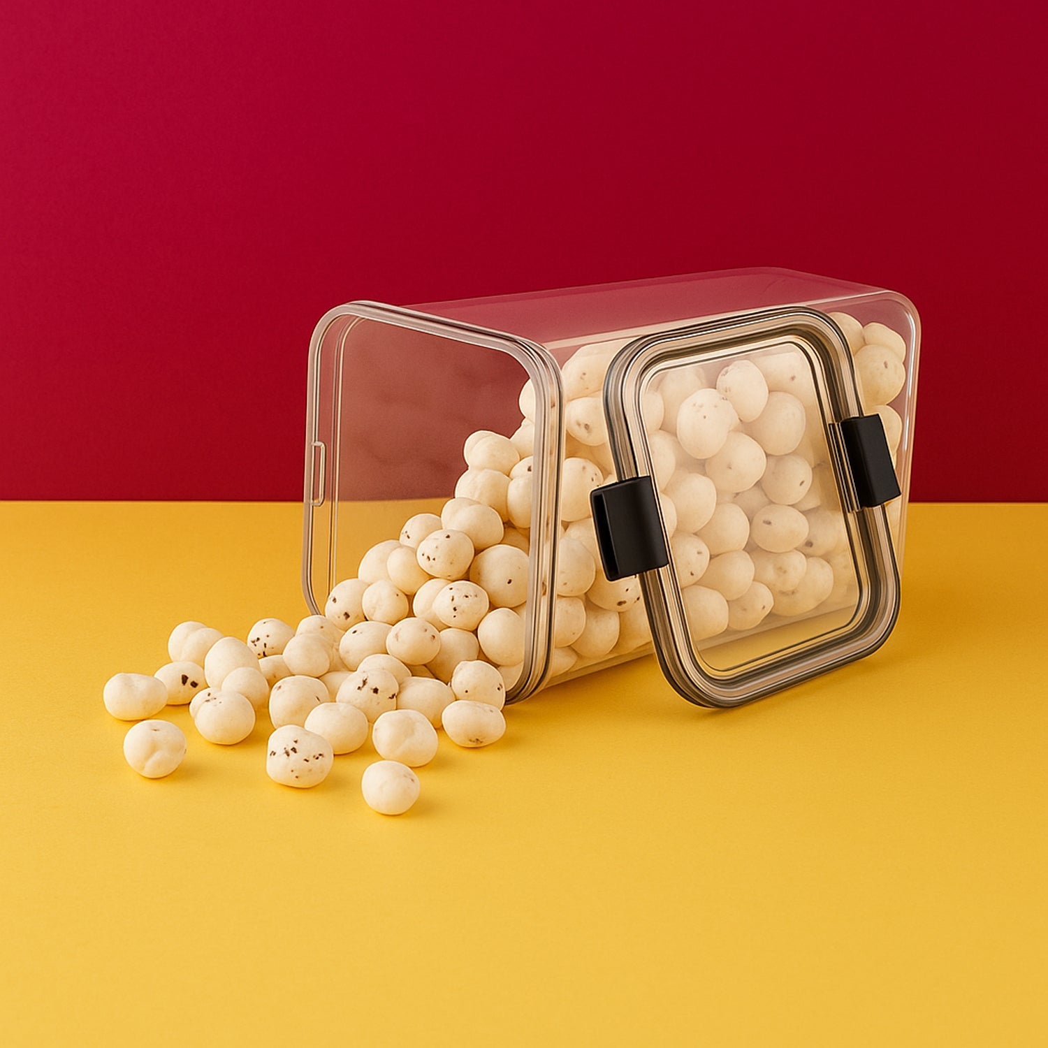 Airtight Food Storage Container – Transparent & Durable (1700 ML)🥫✨