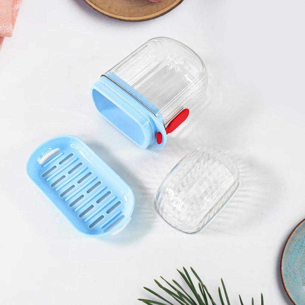 Soap Box with Built-In Drain Tray – Portable & Hygienic Storage Case