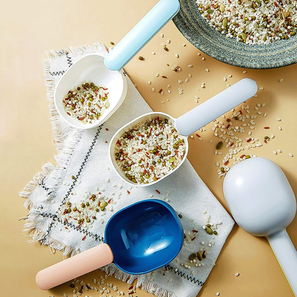 Measuring Scoop with Bag Clip – Kitchen Storage Essential