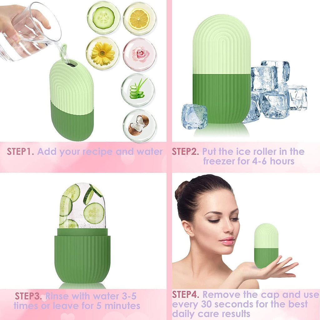 Silicone Ice Face Roller – Skin Cooling & Refreshing Tool ❄️✨