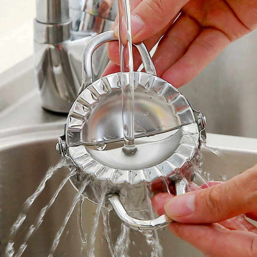 Stainless Steel Dumpling Maker – Easy Momo, Gujiya & Pastry Press Tool