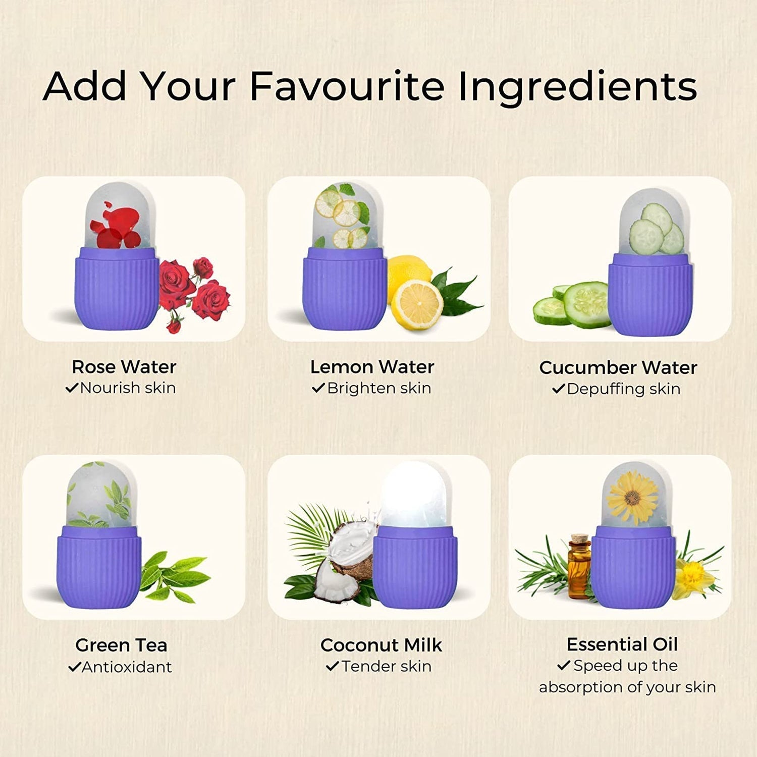 Silicone Ice Face Roller – Skin Cooling & Refreshing Tool ❄️✨