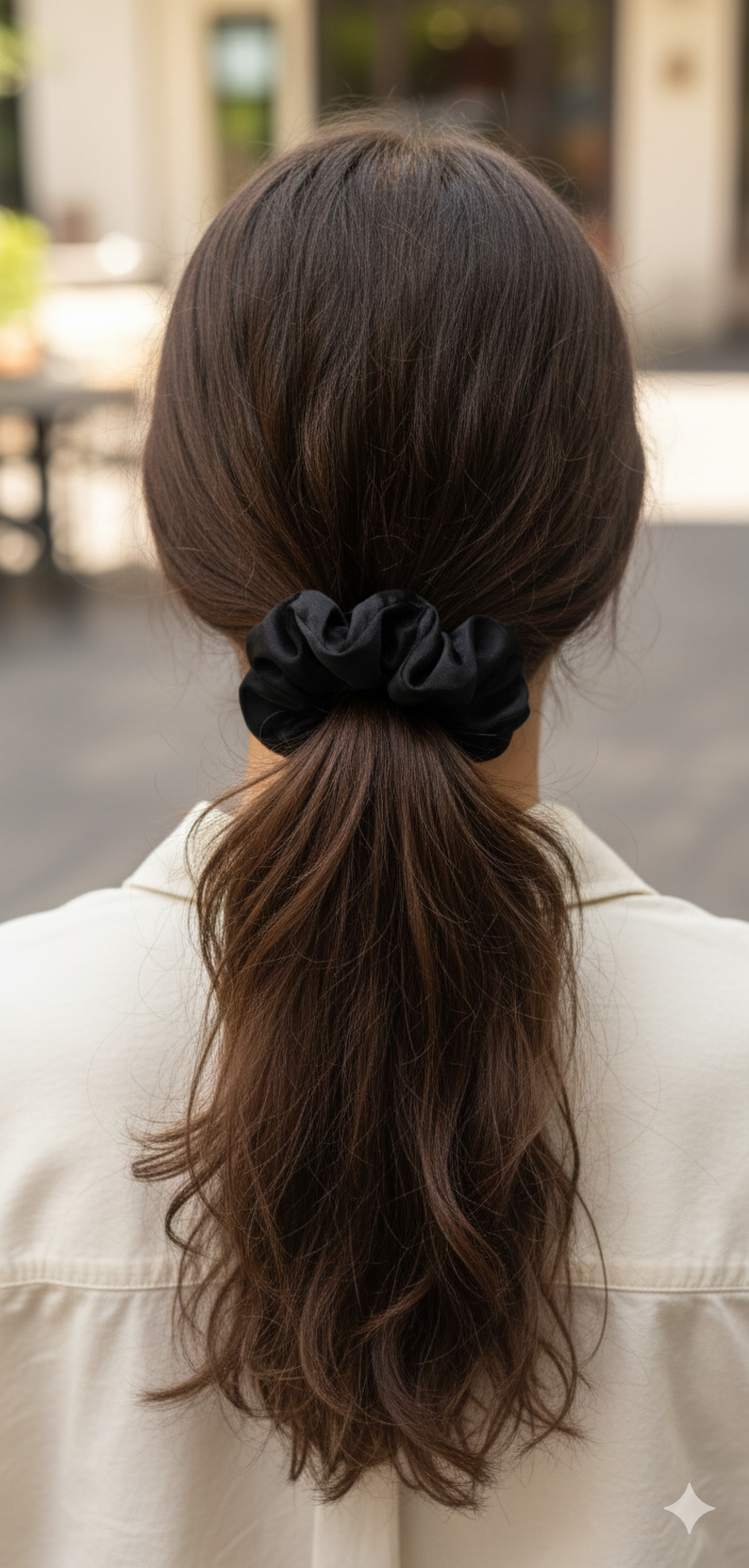 ✨ Elegant Satin Scrunchie Combo – Soft Pastel & Classic Shades ✨