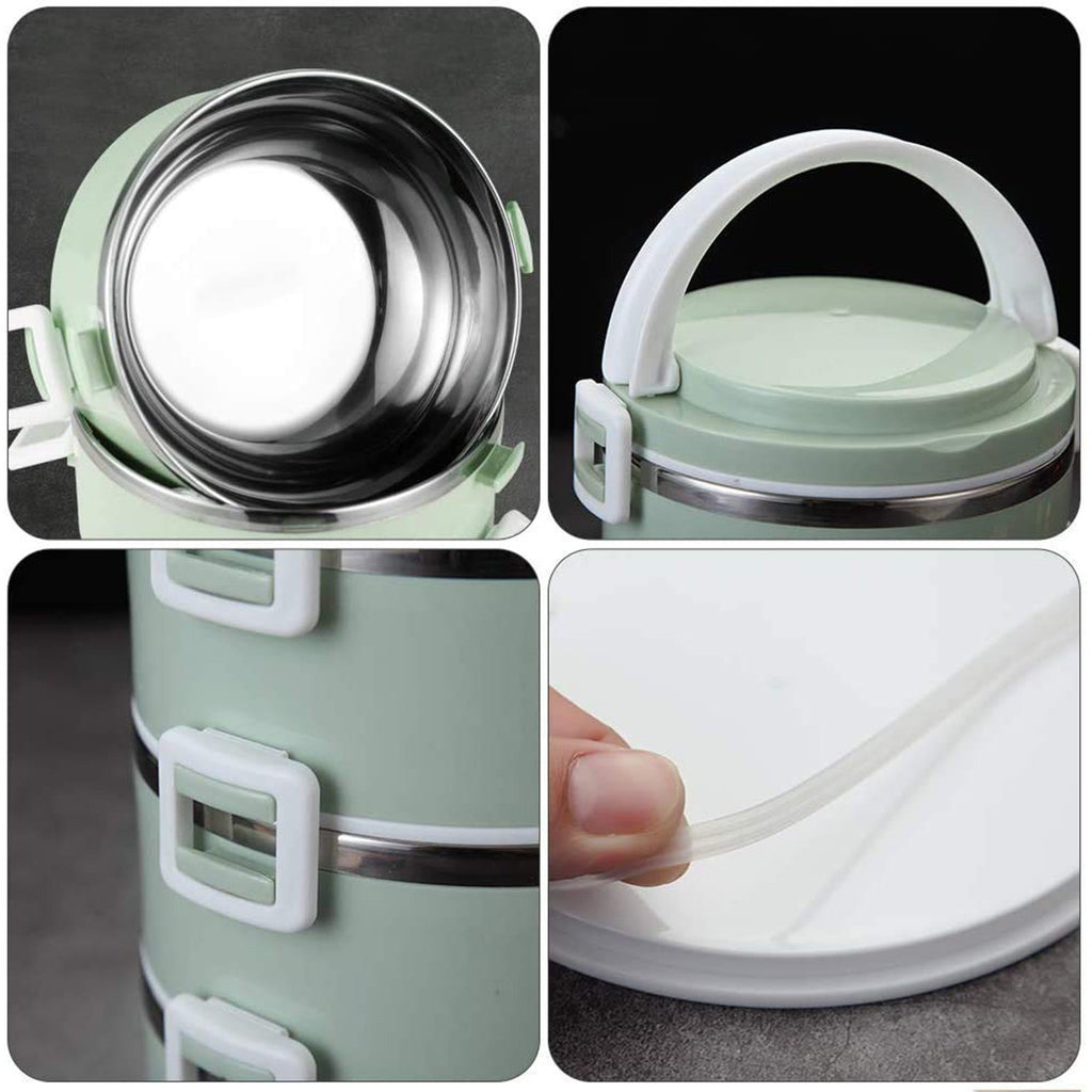 Double-Layer Stainless Steel Lunch Box – Leak-Proof & Portable 🍱