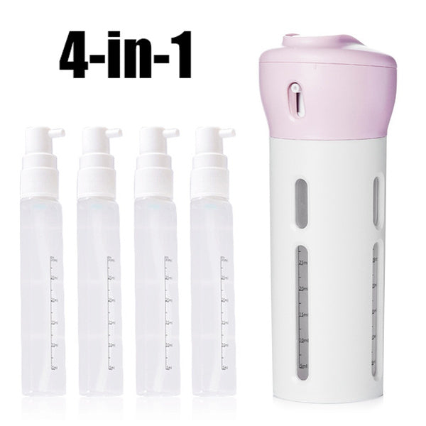 ✈️💧 TravelMate™ 4-in-1 Refillable Travel Bottle 🧴✨