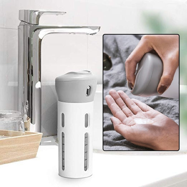 ✈️💧 TravelMate™ 4-in-1 Refillable Travel Bottle 🧴✨