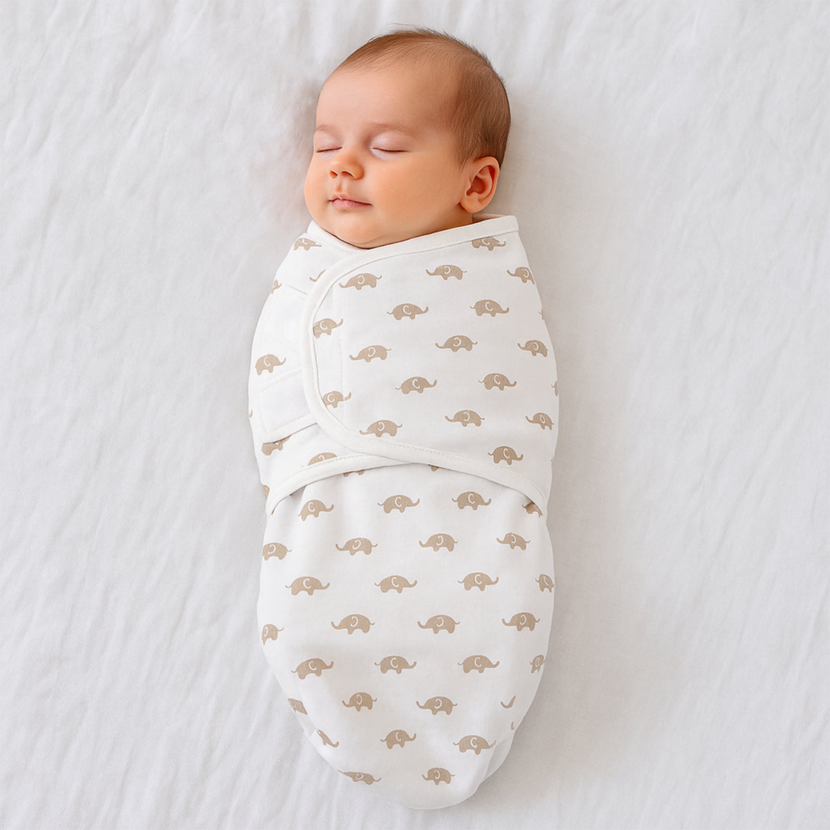 Soft Cotton Adjustable Baby Swaddle Wrap For Newborns (1 Pc)