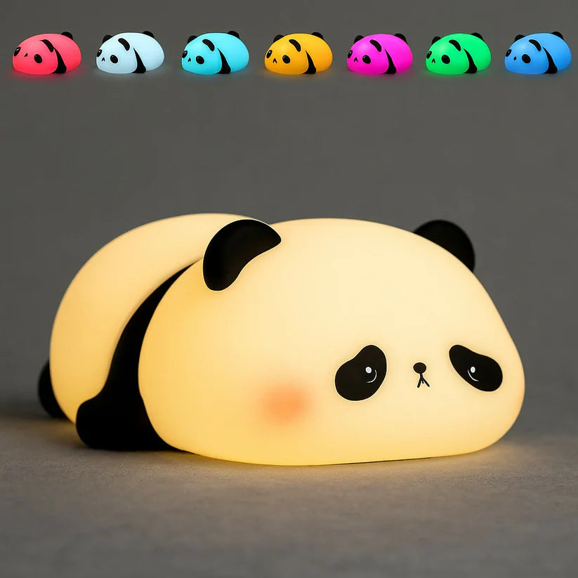 Adorable Panda Silicone Night Lamp with 30-Minute Timer