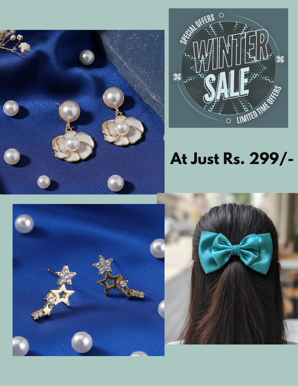 ❄️ Nakshveda Winter Glow Accessory Combo ❄️