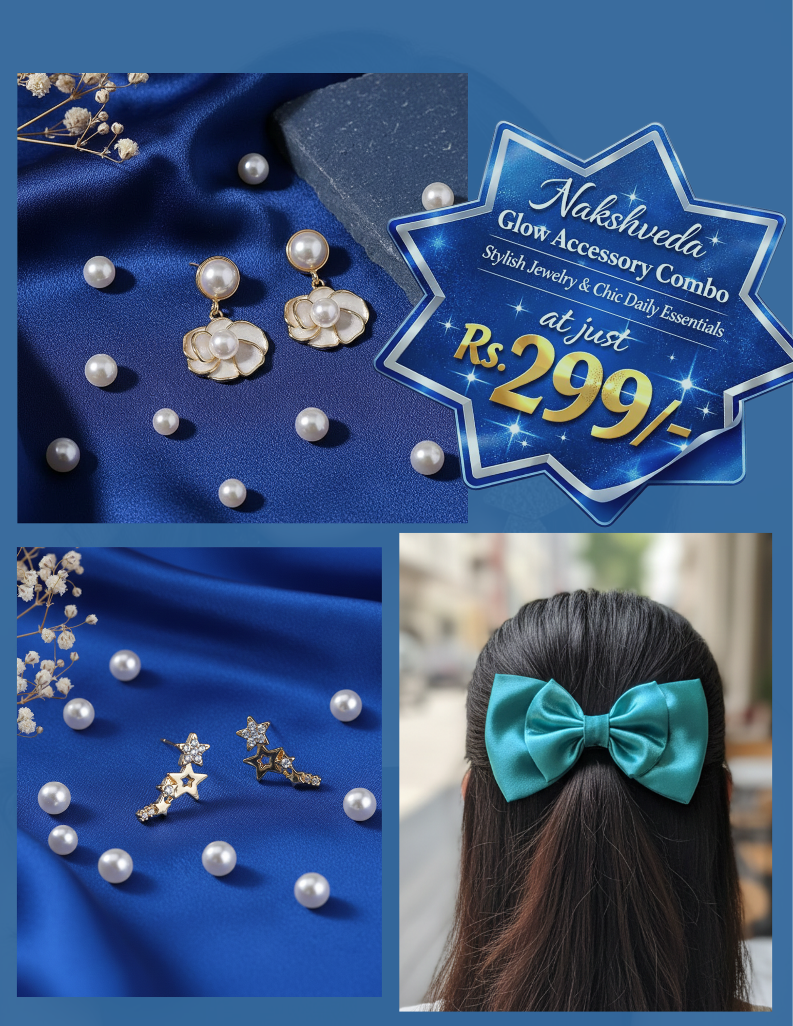 Nakshveda Glow Accessory Combo – Stylish Jewelry & Chic Daily Essentials