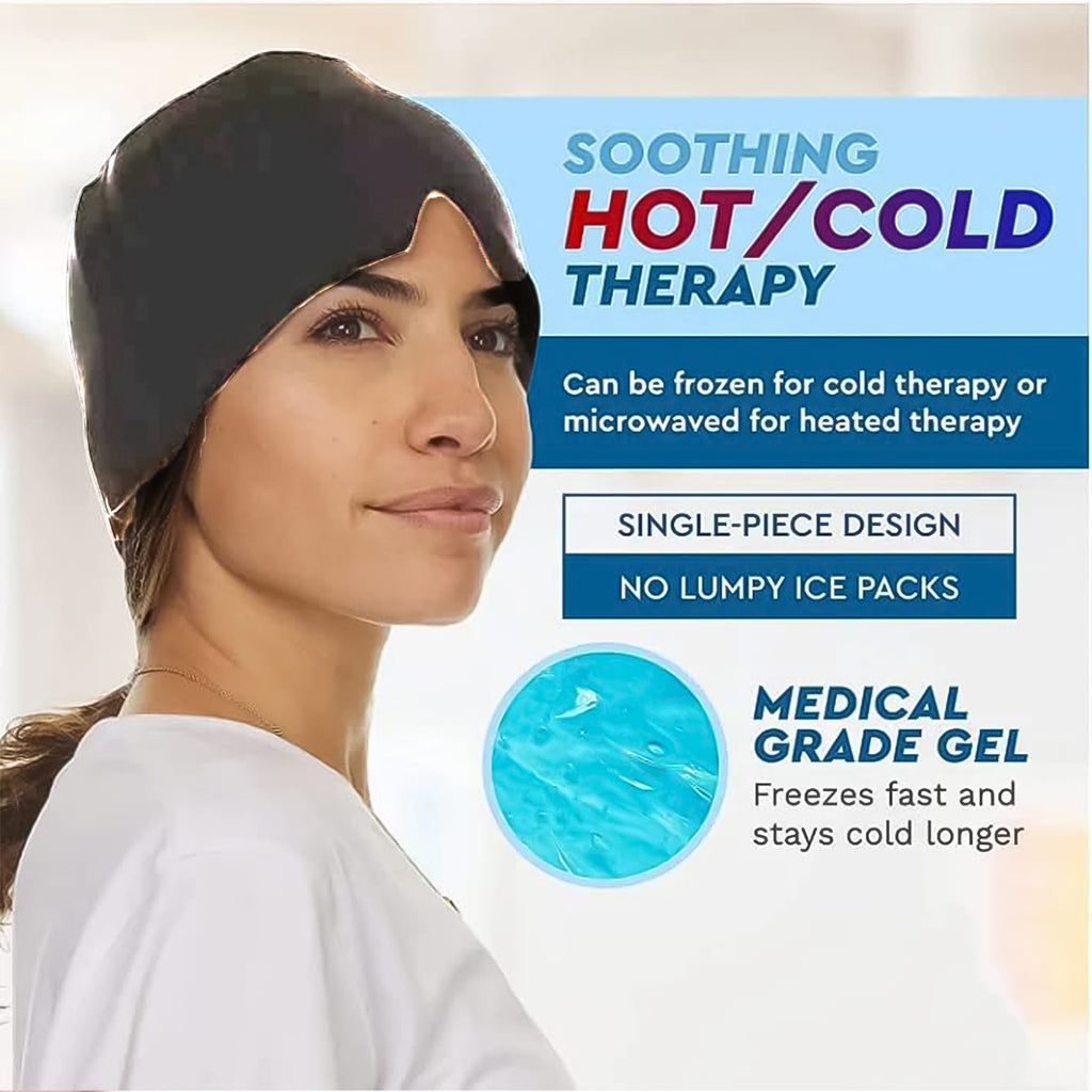 Headache Relief Hat Migraine Cap (1 Pc  Grey Color)