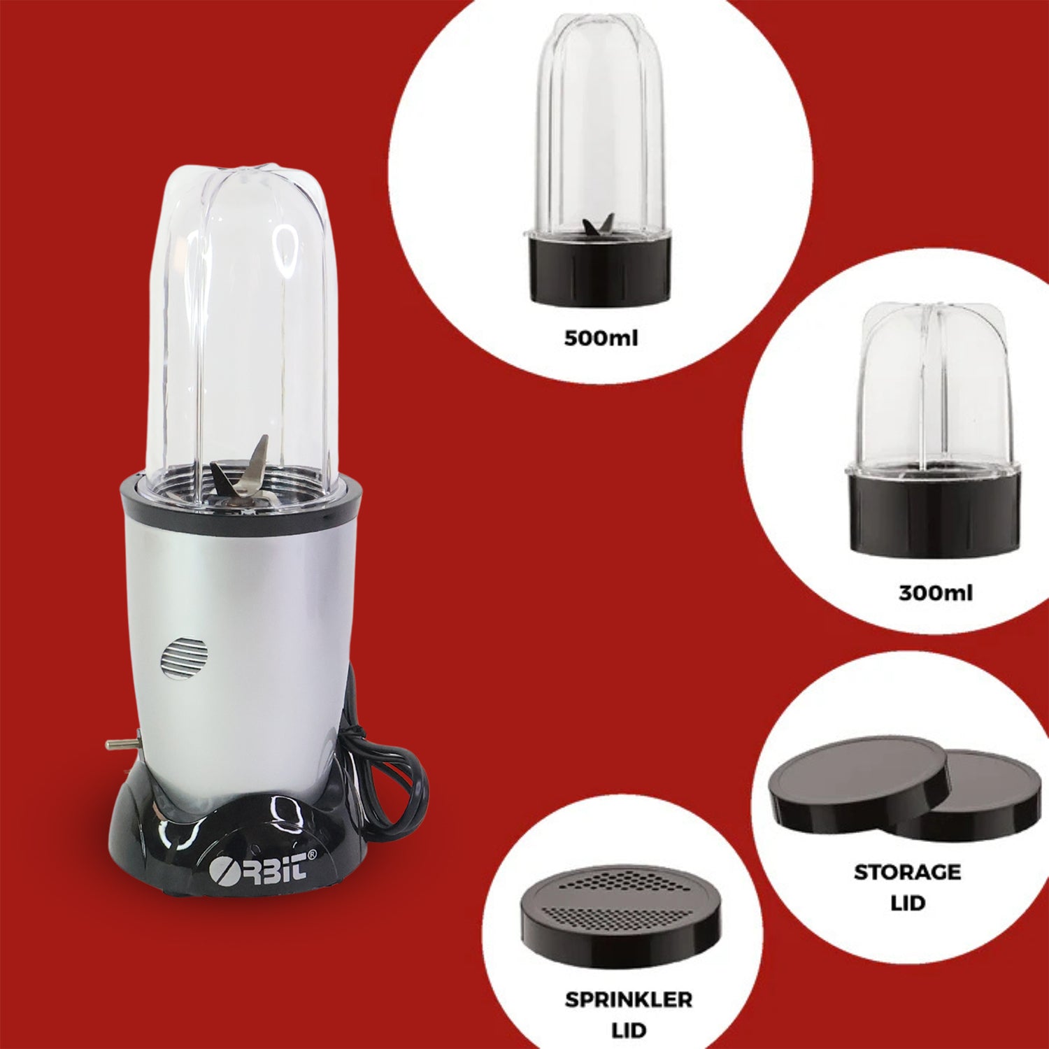 Orbit Multi-purpose Bullet Mixer - 400w With 2 Jar