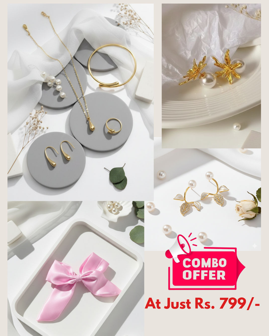 ✨ Nakshveda Golden Luxe Combo ✨