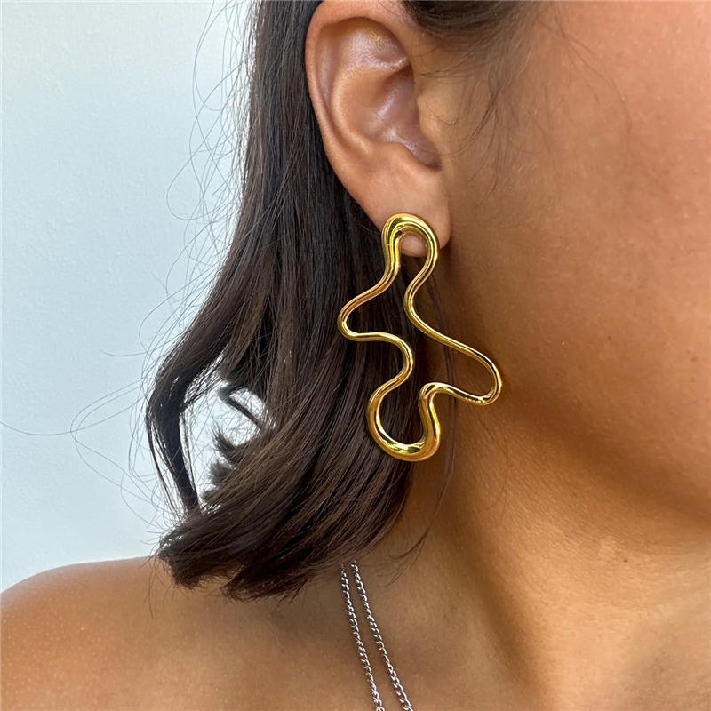 Molten Flow Statement Earrings