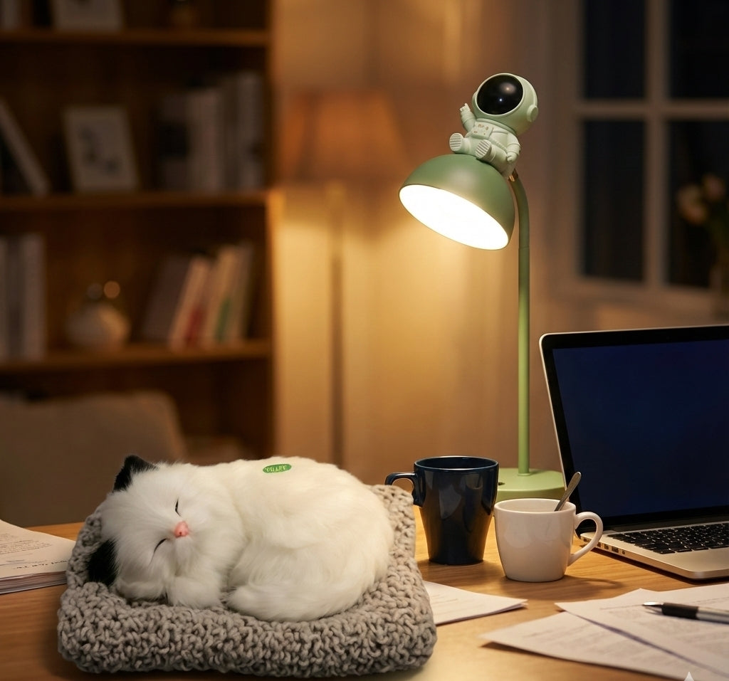 🛋️✨ Cute Desk Combo – Lamp + Soft Toy Cushion ✨🛋️