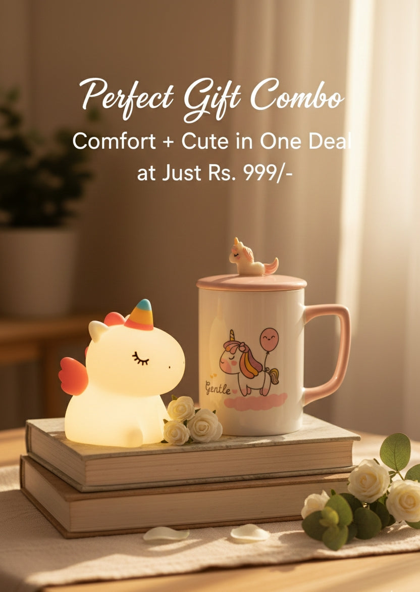 🦄✨ Nakshveda Unicorn Glow Gift Combo ✨🦄