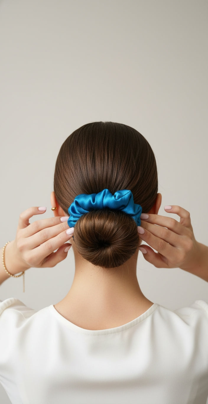 ✨ Premium Satin Scrunchie Trio – Soft Shine Hair Accessory Set ✨