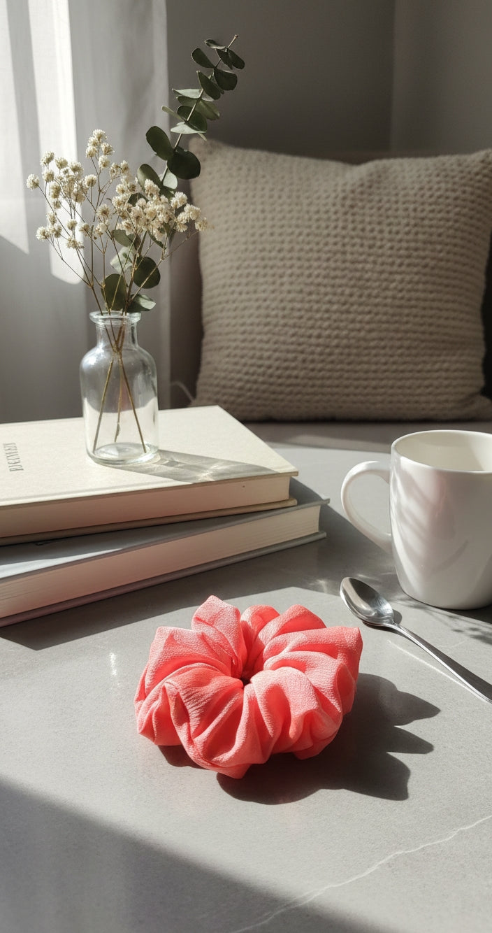 ✨ Elegant Satin Scrunchie Combo – Soft Pastel & Classic Shades ✨