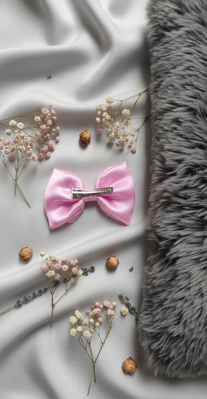 ✨ Satin Bow Hair Clip – Elegant &amp; Feminine Accessory ✨