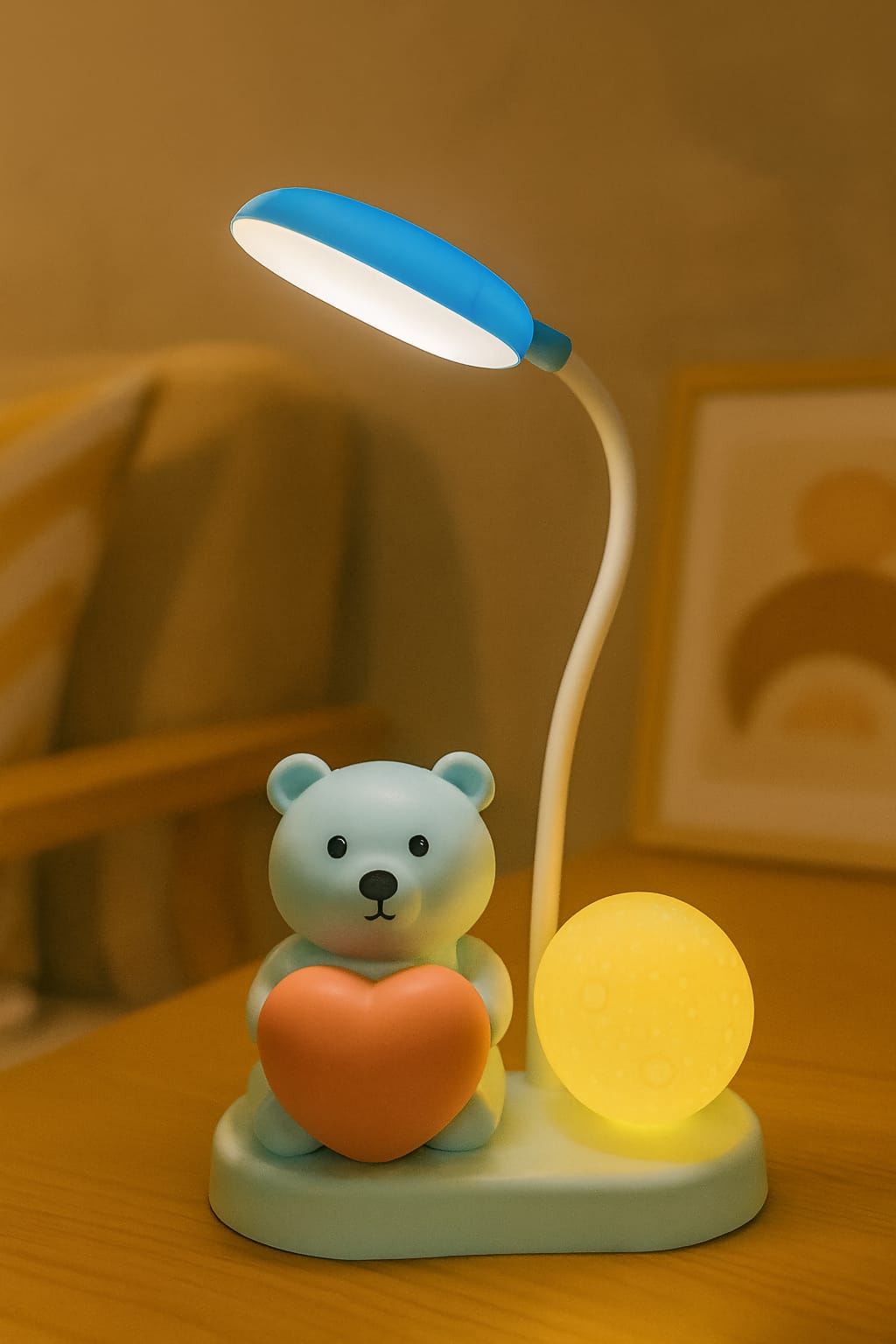 💙 Moon Bear Heart Glow Lamp™ 🐻🌙