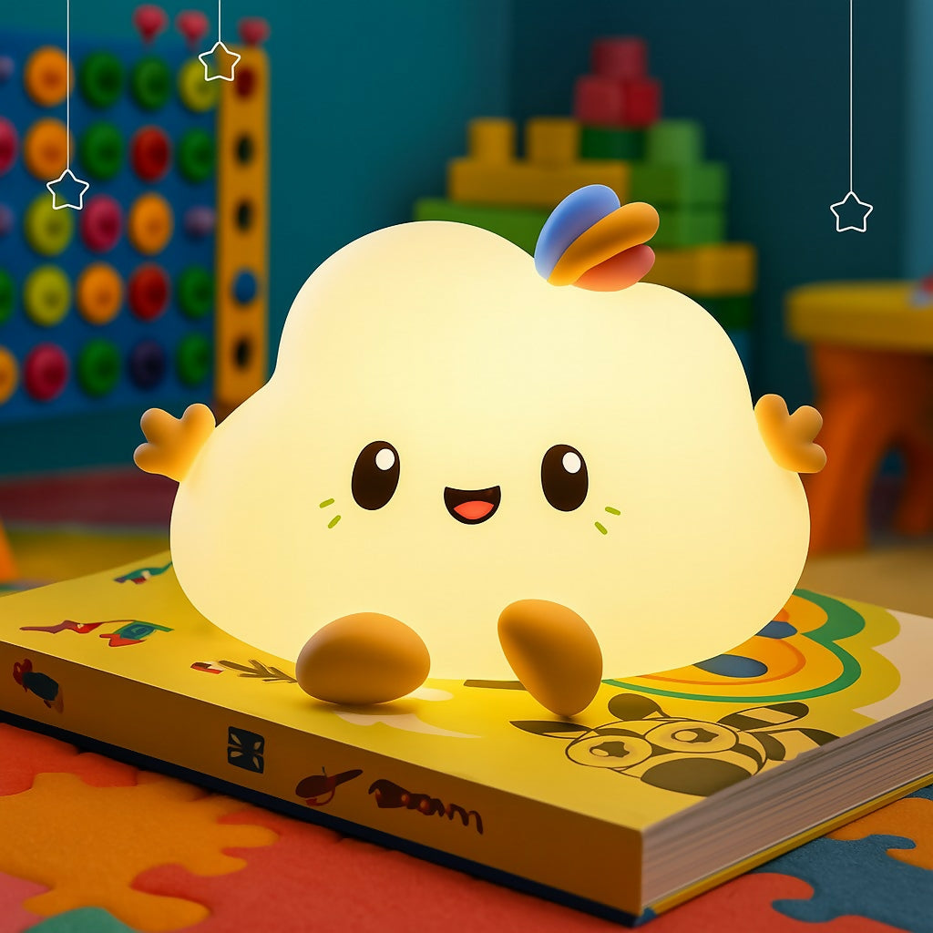 Cute Cloud-Shaped Silicone Night Light