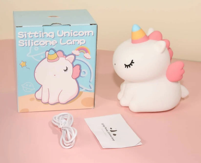 Cute Silicone Unicorn Night Light