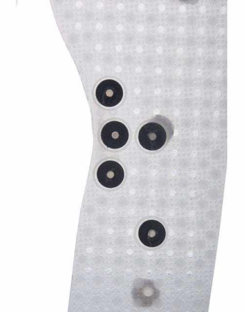 Acupressure insoles with massage points for foot pain relief and improved blood circulation