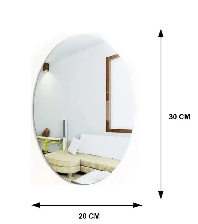 Oval Shape Mirror (Pack of 1)