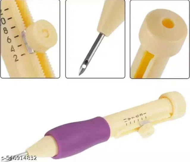 Embroidery Punch Needle Pen Set | 3 Sizes Punch Needles for Knitting, Crochet, and Felting