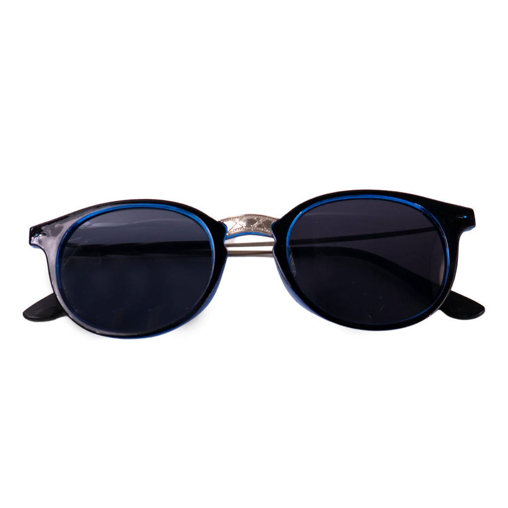 Blue Uv Protected Round Sunglasses Classic Sunglasses For Men  Women Lightweight