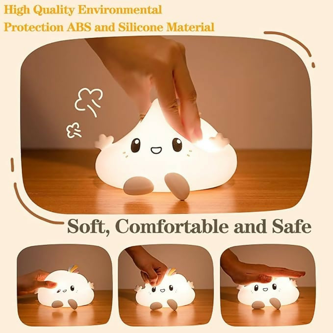 Cute Cloud-Shaped Silicone Night Light
