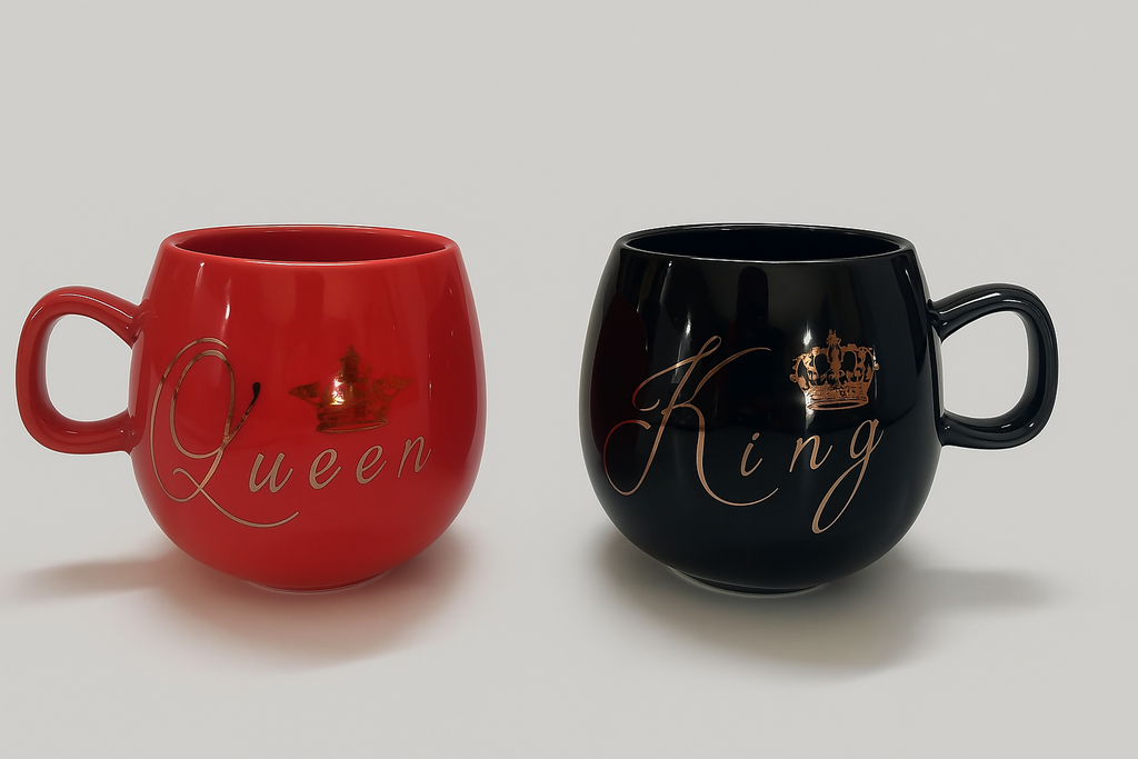💞 Royal Love Mug Set – King & Queen Edition 👑